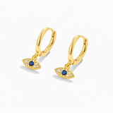 Boucles œil bleu