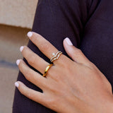 Bague Lilly Dorée  Cristau