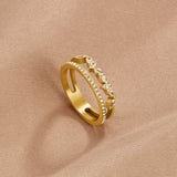 Bague Mia Dorée Cristaux