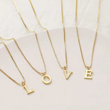 Collier avec lettres d'amour-initiales