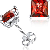 Boucles Puces Rubis Princesse Minimalistes