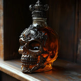 Bouteille de whisky tête de mort