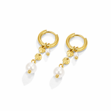 Boucles Rini perle pompon