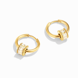 Créoles Gigi cristal or 18K