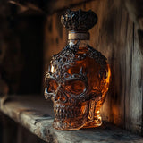 Bouteille de whisky tête de mort