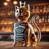 Bouteille de whisky chat