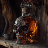 Bouteille de whisky tête de mort