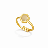 Bague Ember Pierre Dorée