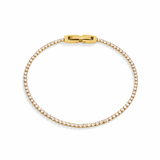 Bracelet Niyah Or & Cristal Blanc