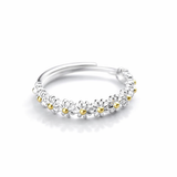 Bague Ajustable en Argent avec Marguerite