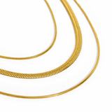 Collier Chaîne Multicouches