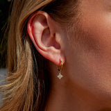 Boucles trèfle cristal