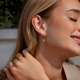Boucles trèfle cristal