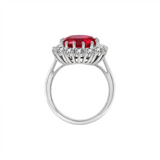 Bague Couronne Écarlate Rubis