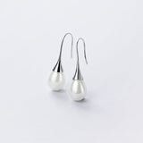 Boucles d'Oreilles en Goutte avec Perles