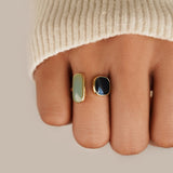 Bague Enroulée Aigue-marine