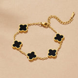 Bracelet Trèfle Noir