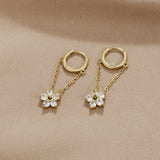 Boucles pétale cristal