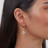 Boucles pétale cristal