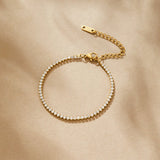 Bracelet Cordelia Tennis Doré