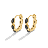 Mini créoles Onyx