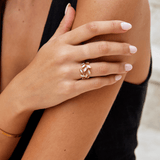 Bague Leaf Dorée