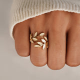 Bague Leaf Dorée
