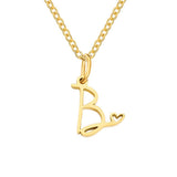 Collier Cœur Lettre Or