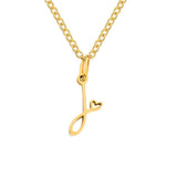 Collier Cœur Lettre Or