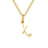 Collier Cœur Lettre Or
