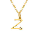 Collier Cœur Lettre Or