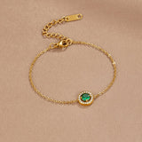 Bracelet Émeraude Verte