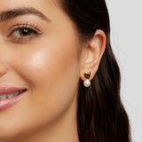 Boucles cœur perle
