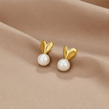 Boucles cœur perle