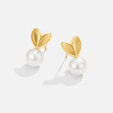 Boucles cœur perle