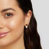 Boucles cœur perle