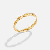 Bague Torsade Dorée