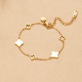 Bracelet Lucia Trèfle Doré
