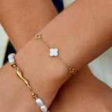 Bracelet Lucia Trèfle Doré