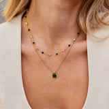 Collier Lulu en Pierres Perles Midnight