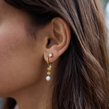 Boucles Rini perle pompon