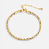 Bracelet Doré Torsadé